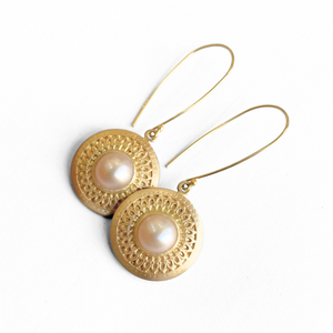 perla earrings 14k ws